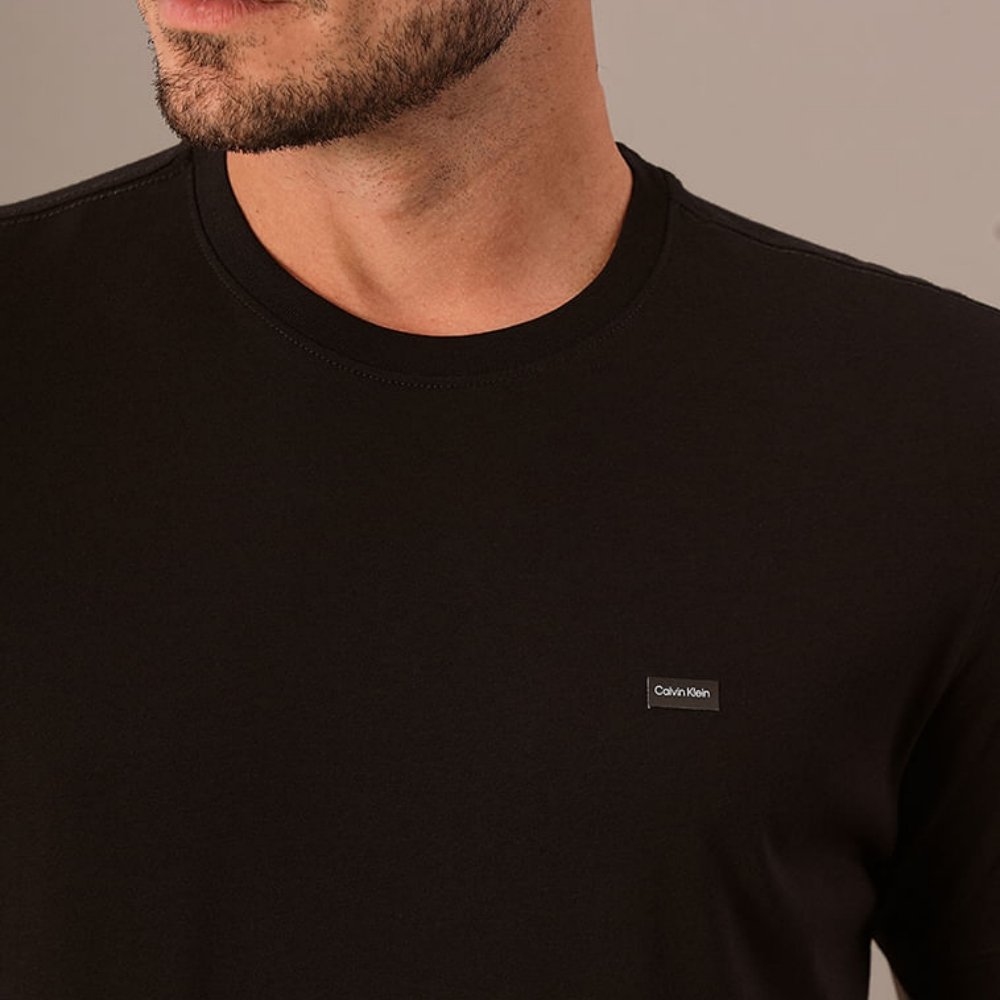 camiseta calvin klein mc ck egipcio bege 1