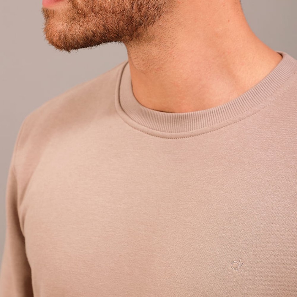 casaco calvin klein moletom cks bege 1