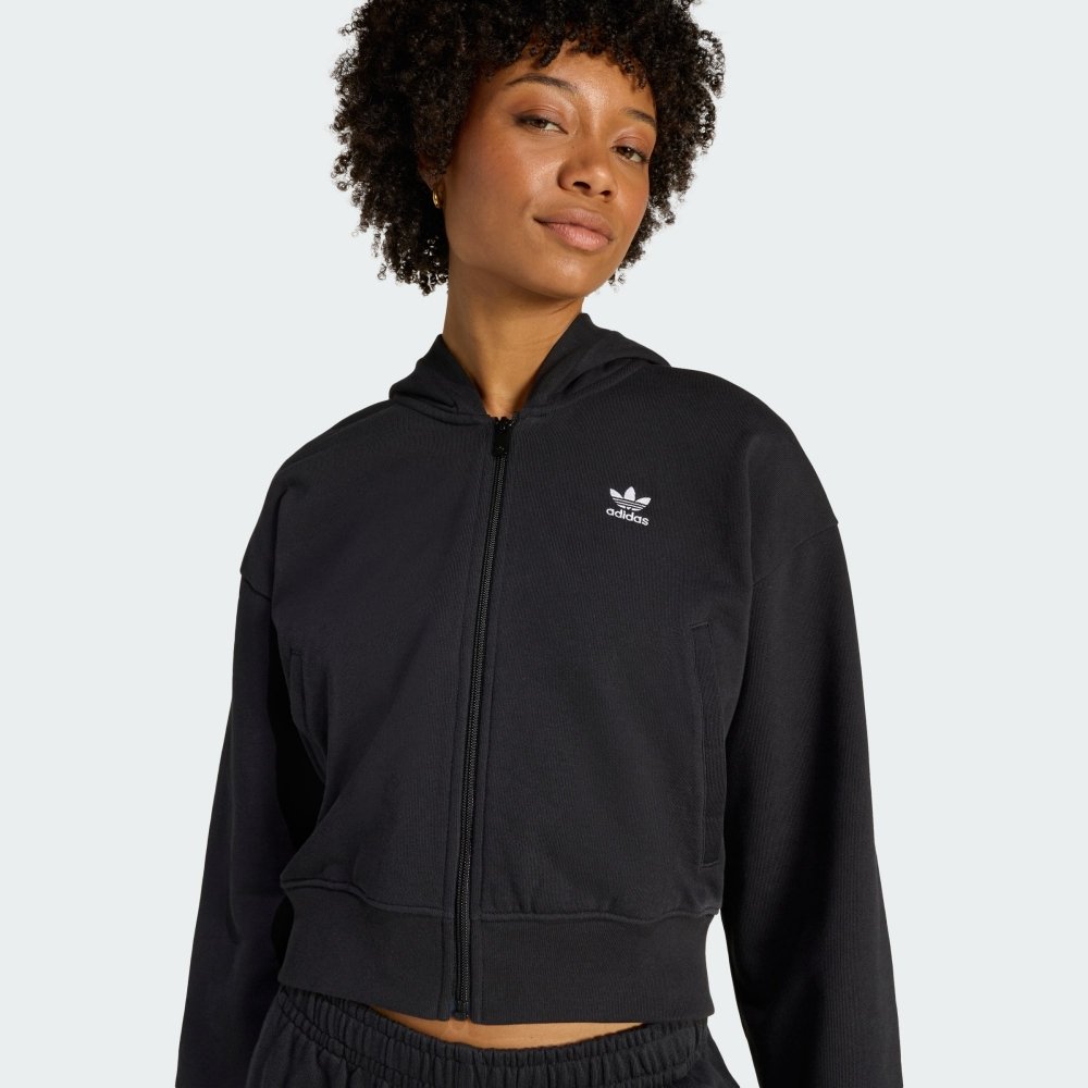 blusa adidas moletom essentials preta 1