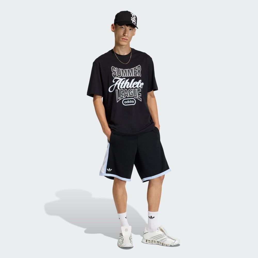 camiseta adidas summer league varsity gfx preta 3