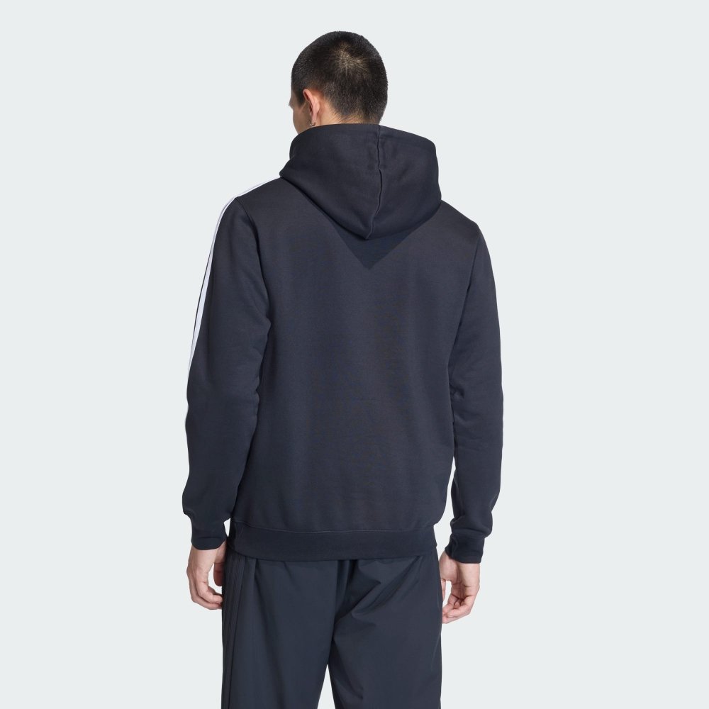 casaco adidas moletom tres listras preto 3