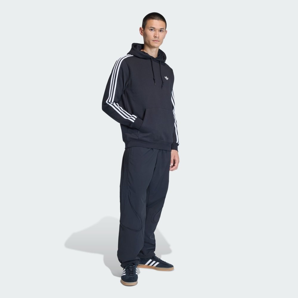 casaco adidas moletom tres listras preto 2