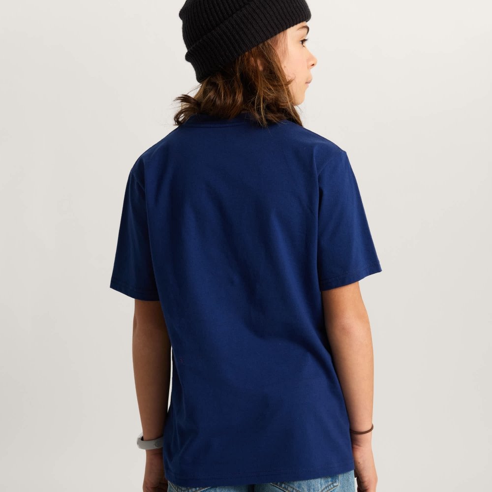 camiseta vans retro speed infantil marinho 2