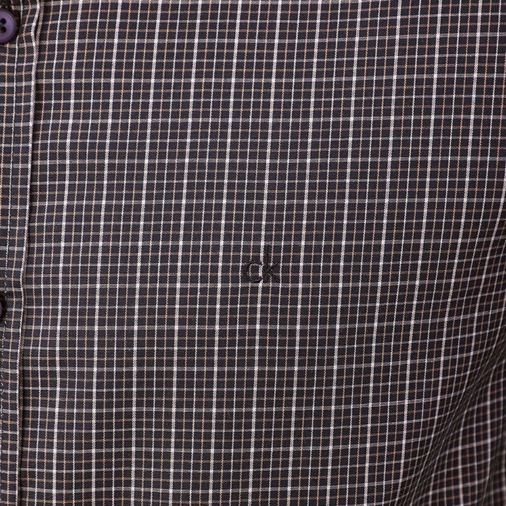 camisa calvin klein slim plaid xadrez 2