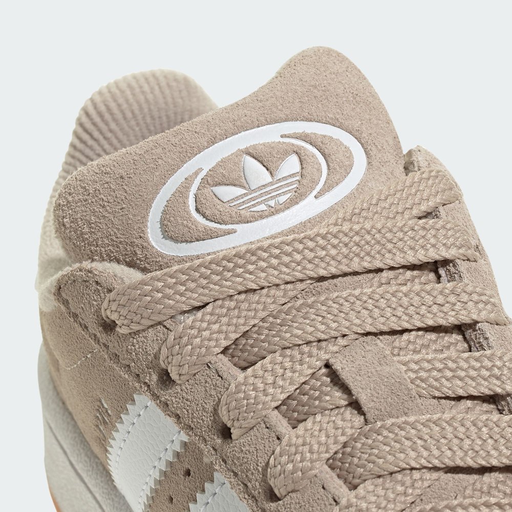 tenis adidas campus 00s cadarco elastico infantil bege 1