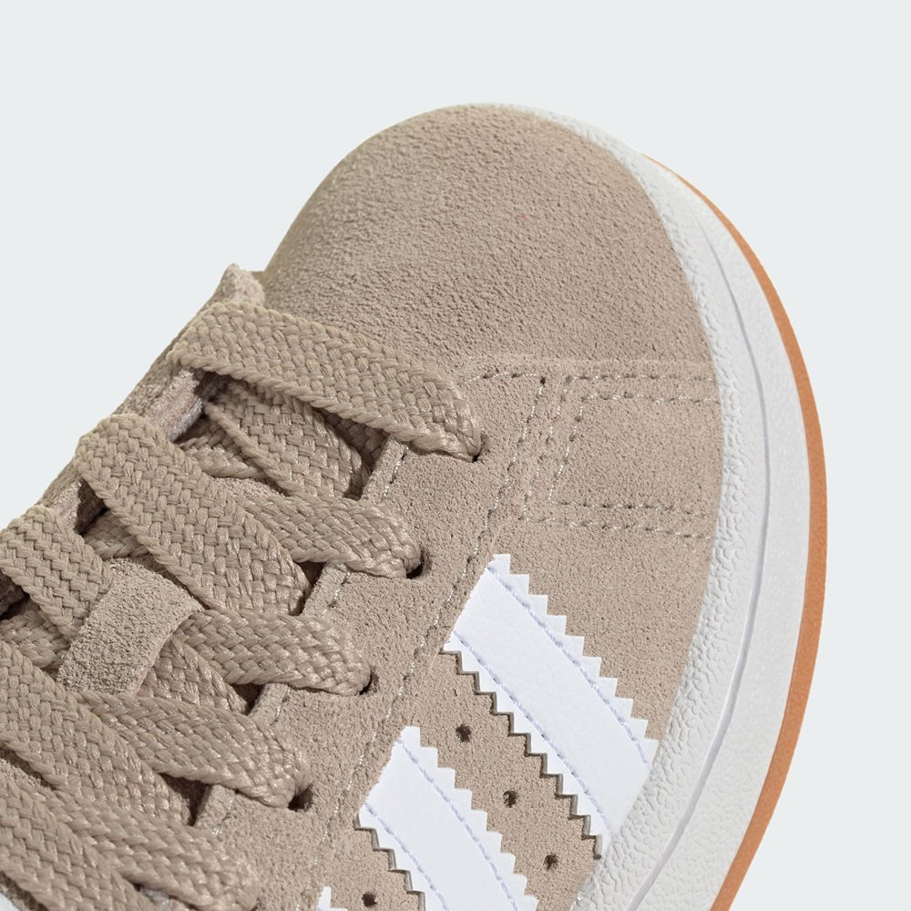 tenis adidas campus 00s cadarco elastico infantil bege 3