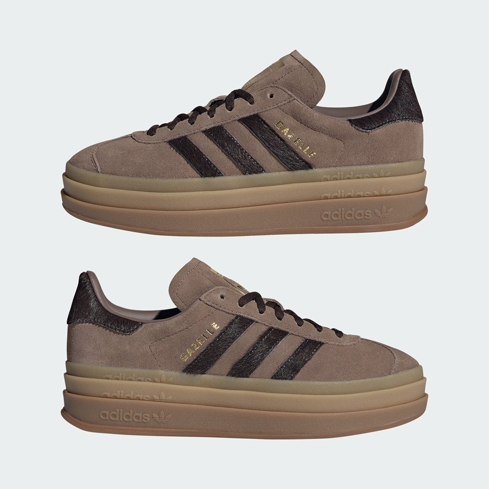 tenis adidas gazelle bold marrom 2