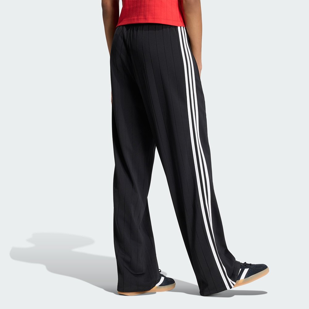 calca adidas esportiva listrada folgada firebird preto 1